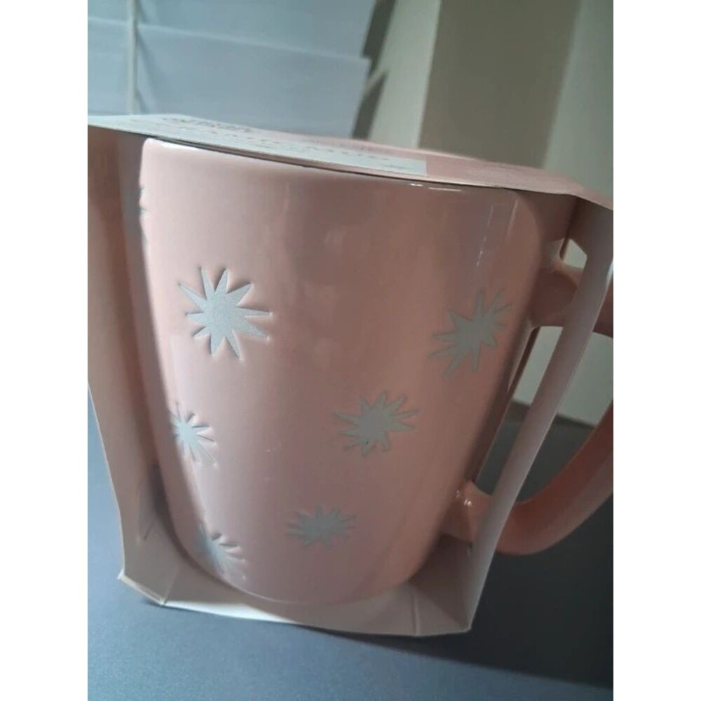 Thyme & Table Sun & Stars Pink Ceramic Mug 589ml New